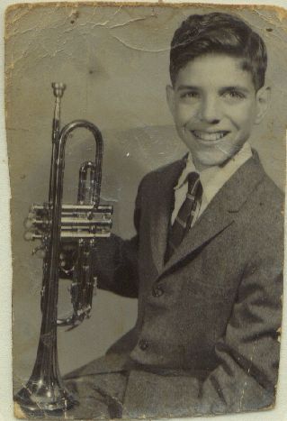 Harvey with trombone