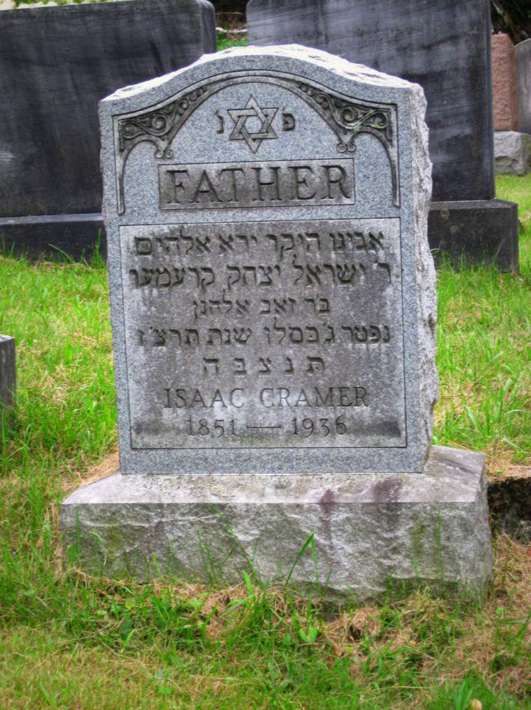 Isaac Cramer's Tombstone